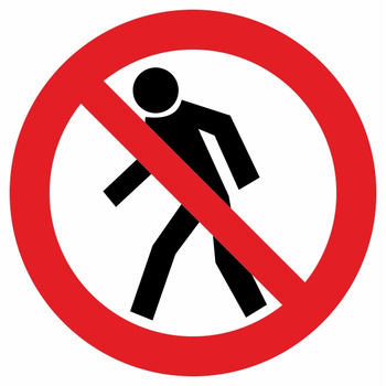 P03 проход запрещен (пленка, 700х700 мм) - Знаки безопасности - Знаки и таблички для строительных площадок - Магазин охраны труда Протекторшоп